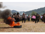 Antisipasi Demo Kenaikan Harga BBM, Polres Tapteng Gelar Simulasi
