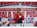 Atlet Karateka Yonif 5 Marinir, Bagaskara Restu Klailijaya, Raih Emas di Kejurnas Piala KONI Pusat 2025