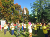 Babinsa Koramil 09/Tigabalata Ajak Lansia Senam Sehat di Dolok Panribuan