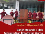 Banjir Tidak Menyurutkan Kreativitas Warga Binaan Lapas Pemuda Langkat dalam Berkarya
