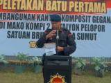 Brimob Polda Sumut Lakukan Peletakan Batu Pertama Pembangunan Komposit Detasemen Gegana di Deli Serdang