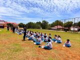 Brimob Sumut Gelar Pelatihan Karakter untuk Siswa SMP Sariputra Padangsidimpuan