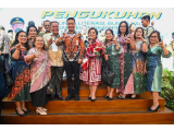 Bupati Humbahas Hadiri Pengukuhan Ny. Erma Oloan P. Nababan sebagai Bunda PAUD, Bunda Literasi dan Ketua Dekranasda Periode 2025-2030
