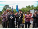 Bupati Humbahas Hadiri Gotilon dan Resmikan Nama Jalan Pendeta I.L. Nommensen di Parlilitan