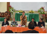 Bupati Humbahas Letakkan Batu Pertama Pembangunan Rumah Dinas Pendeta HKBP di Hutapaung