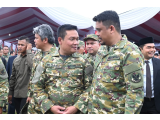 Bupati Humbang Hasundutan Ikuti Upacara Peringatan HUT ke-80 TNI di Medan