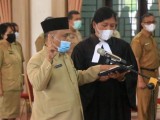 Bupati Simalungun Lantik Sekda, Pejabat Diminta Koordinasi