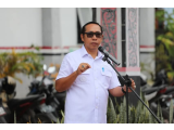 Bupati Tapanuli Utara Pimpin Apel Pagi di Dinas Pendidikan, Tekankan Peningkatan Mutu