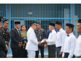 ﻿Bupati Taput Pimpin Upacara Pemberian Remisi di Lapas Siborong-borong pada HUT ke-80 RI