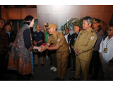 Bupati Taput Sambut Kunjungan Kerja Menteri Pariwisata di Bandara Silangit