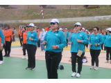 ﻿ Bupati Taput Semangati Senam Pagi & Jalan Santai Bersama Organisasi Perempuan di Menara Pandang