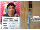 Cekcok di Bengkel Berujung Parang: Pelaku Pembacokan di Tebing Tinggi Ditangkap Kilat