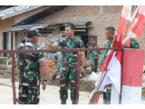 Dandim 0207 Tinjau Pembangunan KMP di Kec. Gunung Mligas