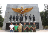 Dandim & Wakil Bupati Tinjau Persiapan Upacara di Monumen Tugu Letda Sujono