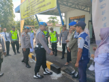 Div Propam Polri Cek Pos Terpadu Bandara FL. Tobing