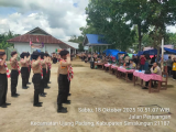 Dua anggota TNI dari Koramil 07/Bosar Maligas Menjadi Juri Dalam LKBB di SMA Negeri 1 Ujung Padang