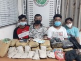 Bawa Ganja 14,5 Kg, Polres Siantar Menangkap 4 Pengedar