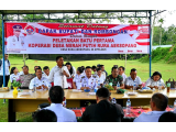 Gas Pol Ekonomi Desa! Bupati Humbahas Resmikan Pembangunan KDMP di Tiga Titik Sekaligus