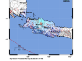 Gempa Berkekuatan Magnitudo (M) 4,9 Guncang Pulau Jawa