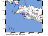 Gempa Bumi Berkekuatan Magnitudo 3,9 mengguncang Kab. Sukabumi