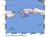 Gempa Bumi Berkekuatan Magnitudo (M) 3,4 terjadi di Selatan Kairatu, Pulau Seram Maluku