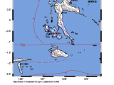 Gempa Bumi Berkekuatan Magnitudo (M) 4,1 terjadi di Laut Labuha, Pulau Bacan