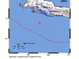 Gempa Bumi Berkekuatan Magnitudo (M) 4,8 terjadi di Laut Garut