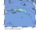 Gempa bumi berkekuatan Magnitudo (M) 5,6 terjadi di  Maluku Tengah
