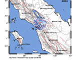 Gempa Bumi Berkekuatan Magnitudo (M) 4,0 terjadi di  Tenggara Tapanuli Utara