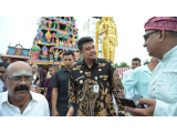 Gubsu, Hadiri Peresmian dan Pensucian Kuil Shri Raja Rajesvari Amman Kovil