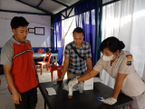Hari Pertama Ops Lilin Toba, Polres Tapteng Periksa Urine Supir Angkutan Umum