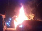 Heboh! Bengkel Motor di Siantar Terbakar Hebat, Warga Panik Berhamburan