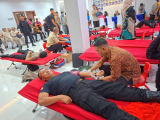 HUT ke-77 Polwan, Brimob Polda Sumut Ikut Sumbangkan Darah dalam Aksi Kemanusiaan