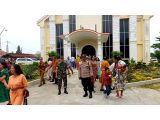 Ibadah Paskah HKBP Tapian Nauli Berlangsung Khusyuk, Sinergi TNI-Polri Jaga Keamanan Jemaat
