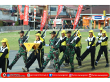 Jelang HUT ke-80 RI, Pemerintah Kota Gunungsitoli Gelar Gladi Bersih Upacara Bendera di Alun-Alun