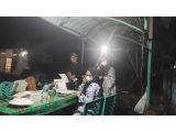 Jema'ah Mesjid Raya Pinangsori Ikuti Vaksinasi Usai Tarawih