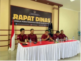 Kalapas Kenal Purba Pimpin Rapat Penguatan Tugas Pemasyarakatan di Lapas Pemuda Langkat