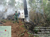 Karhutla Landa Lereng Gunung Simarjarunjung di Simalungun, Upaya Pemadaman Dilakukan dengan Peralatan Minim