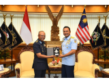 Kasau TNI AU Terima Kunjungan Panglima TUDM, Pererat Kerja Sama Pertahanan Udara
