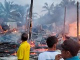 Kebakaran di Huta Bayu Raja Hanguskan 8 Rumah Warga
