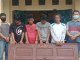Curi Daun Pintu Rumah Kosong di Siantar, 4 Pelaku Diringkus