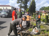 Kolaborai TNI - Polri dan Aparat Pemerintah Daerah Bergotong Royong di Kota Pematangsiantar