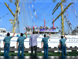 KRI Bima Suci Lanjutkan Etape Kedua, Taruna TNI AL Bersama Cadet ASEAN Lanjutkan Misi Diplomasi Maritim ke Padang