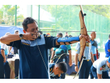 KSAU, Marsekal TNI M. Tonny Harjono,  Ikut Latihan Olahraga Panahan