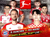 Mainz 05 Kejutkan Bayern München 3-0 di Babak Pertama Bundesliga Round 31
