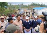Menteri PKP dan Mendagri Tinjau Progres Huntap Korban Bencana di Taput, Bupati JTP Hutabarat Sampaikan Kendala Cuaca