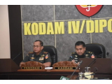 Pangdam IV/Diponegoro Ikuti Vidcon Percepatan Pembangunan Koperasi Desa Merah Putih