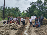 Parit Huta Siligason Dibangun, Warga Berterima Kasih ke Pemerintah