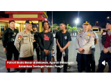 Patroli Brimob dan Polres Pelabuhan Belawan Sikat Pelaku Pungli di Medan Marelan