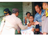 Peduli dan Humanis, Polsek Siantar Utara Bagikan Bansos Sambut HUT Bhayangkara ke-79